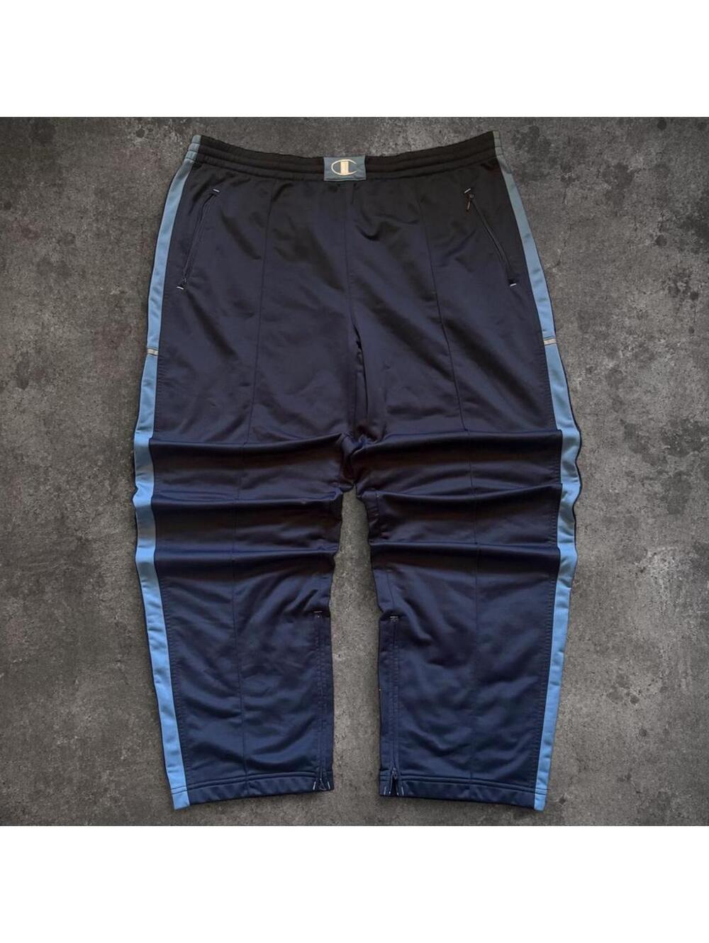 Fire Champion track pants with light blue side stripes
